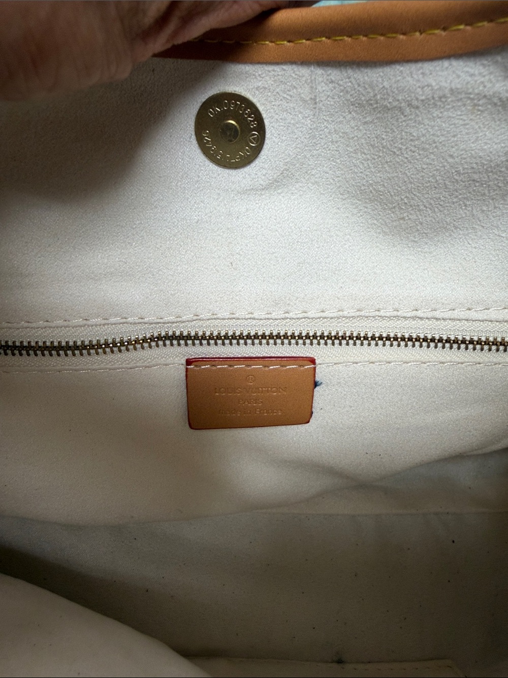 Pink and Cream Checkered Shoulder Bag - Picture 5 of 5